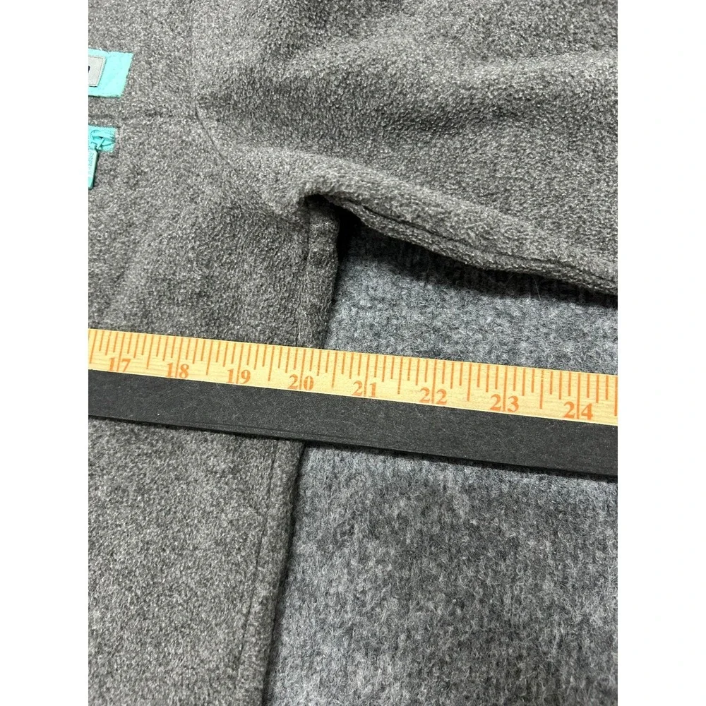 Columbia Fleece Pullover Womens Size S Gray PFG Quarter Snap Long Sleeve Soft